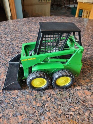 ertl john deere skid steer 569-7611|Vintage Ertl John Deere Green Front Skid Steer Loader 569.